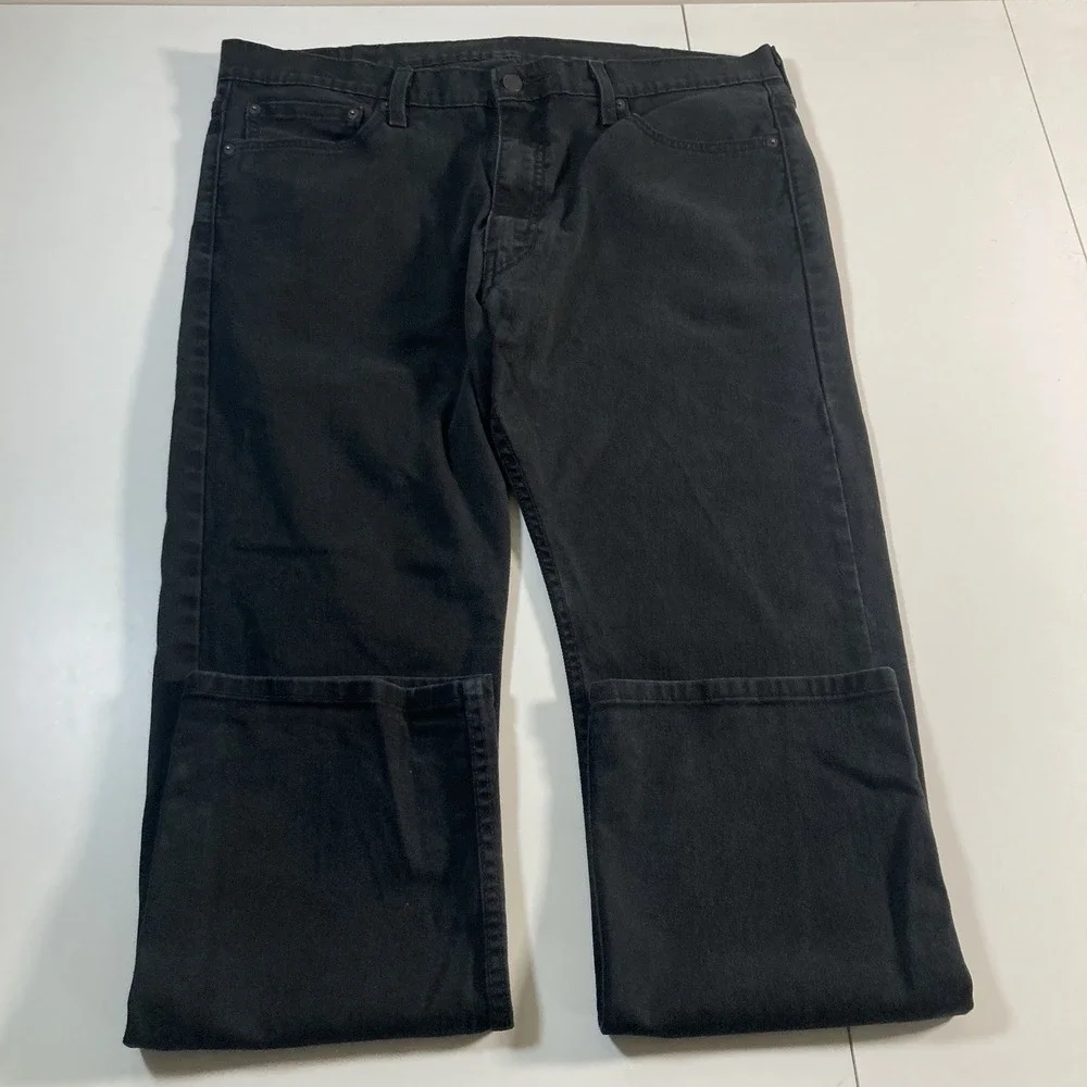 Levi's 513 Jeans 38x29 Black Stretch Denim Classic Cowboy‎ USA Ranch (Tag 38x30)